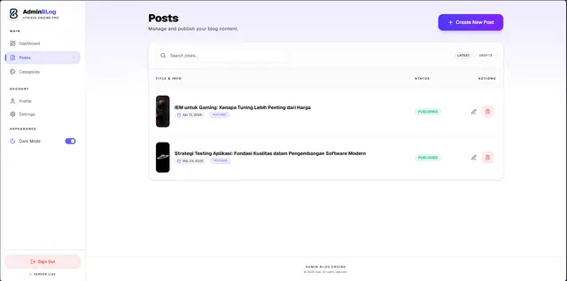Content Publishing Platform & Live Markdown Editor