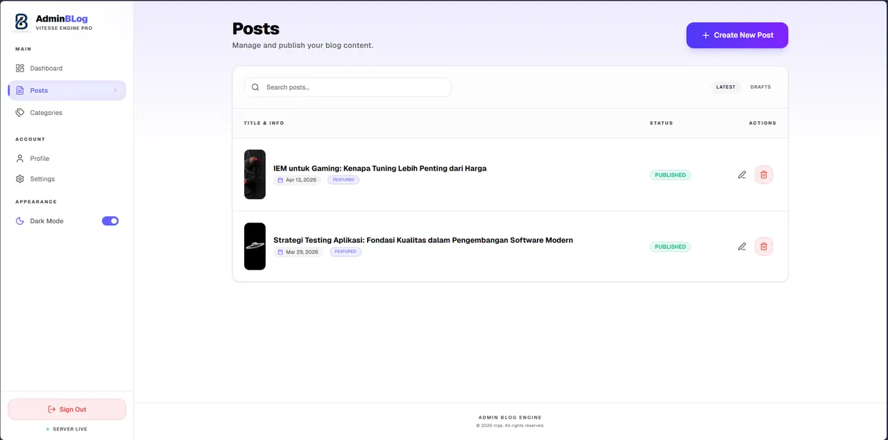 Content Publishing Platform & Live Markdown Editor
