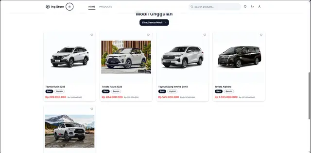 Platform Penjualan Otomotif (IngStore)
