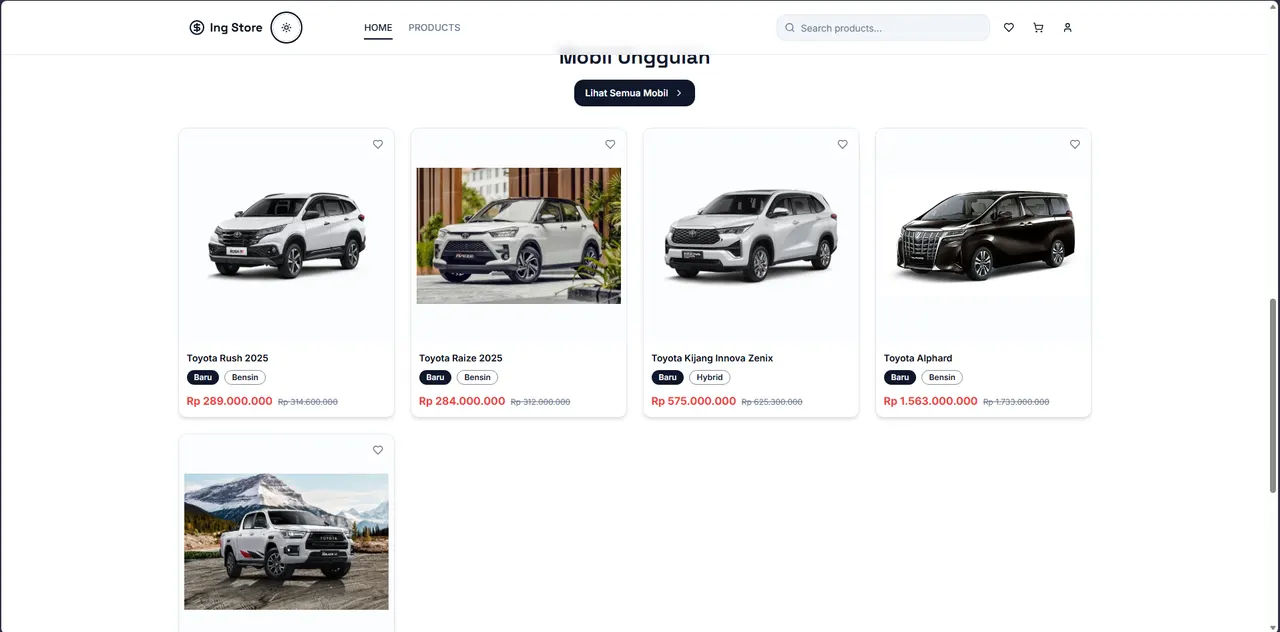 Platform Penjualan Otomotif (IngStore)