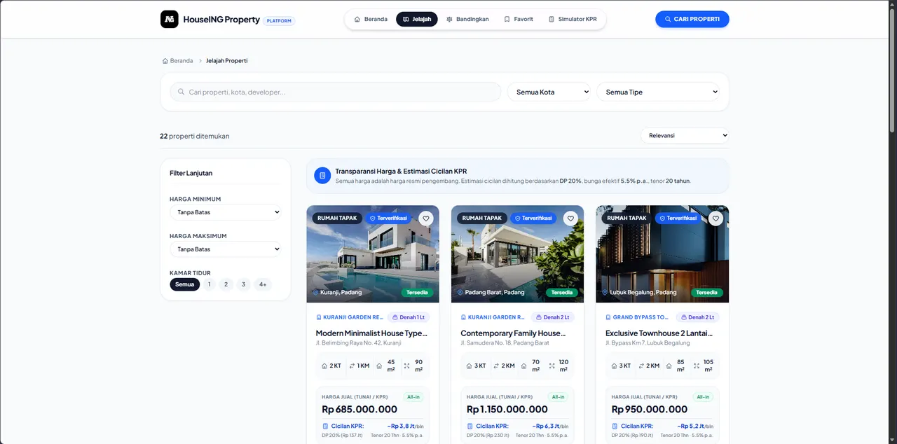 Website Penjualan Rumah (Angular Property)